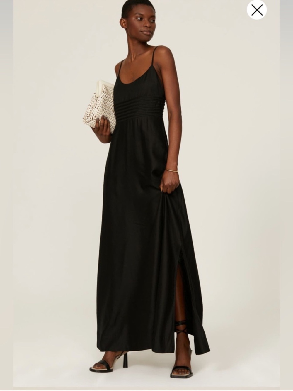 SIMKHAI Black Prudence Strappy
Linen Maxi Sz Medium